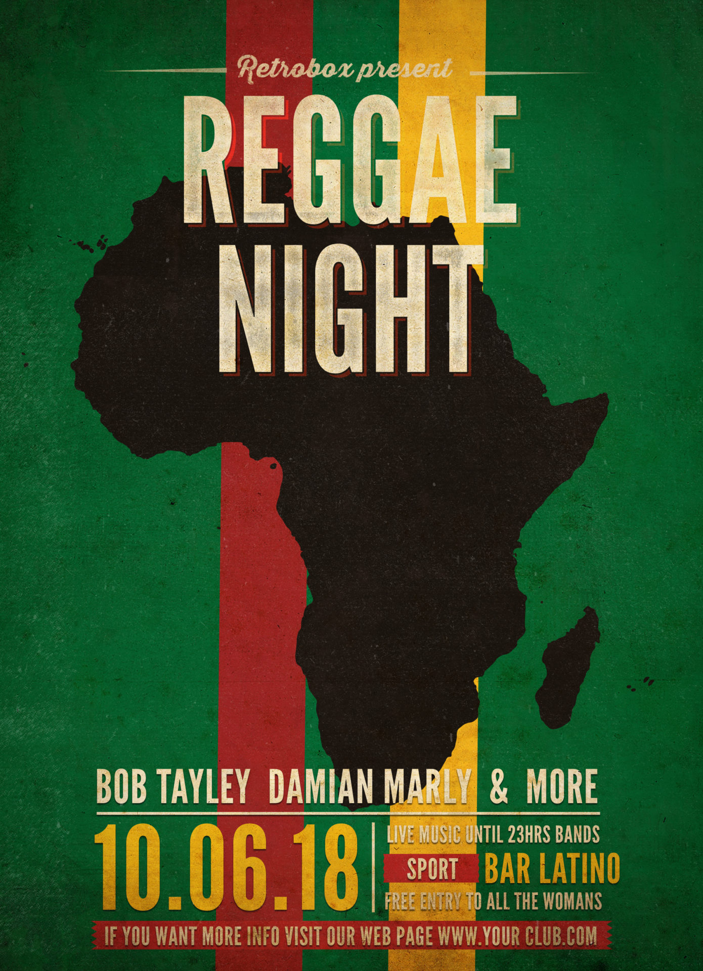 Reggae-Night-Flyer-Poster