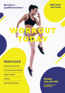 gym workout flyer
