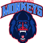 sport logo of mandrill monkey head