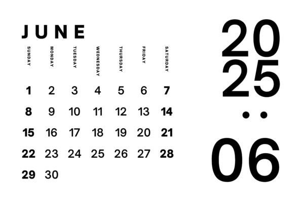 2025 Minimal Bold Calendar - Image 8