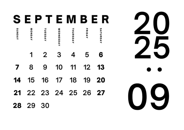 2025 Minimal Bold Calendar - Image 11