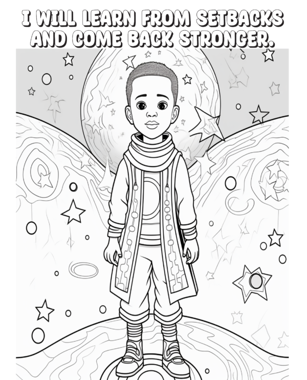 Proverb Affirmation Coloring Book for Boys: Book 1-Vol 1 - Image 4