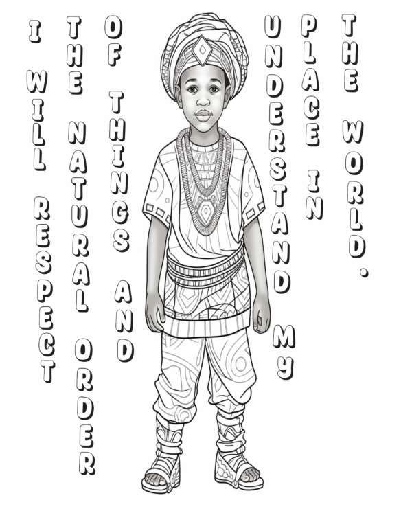 Proverb Affirmation Coloring Book for Boys: Book 1-Vol 2 - Image 7