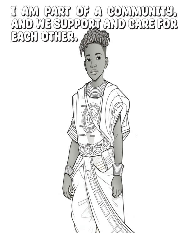 Proverb Affirmation Coloring Book for Boys: Book 1-Vol 2 - Image 6