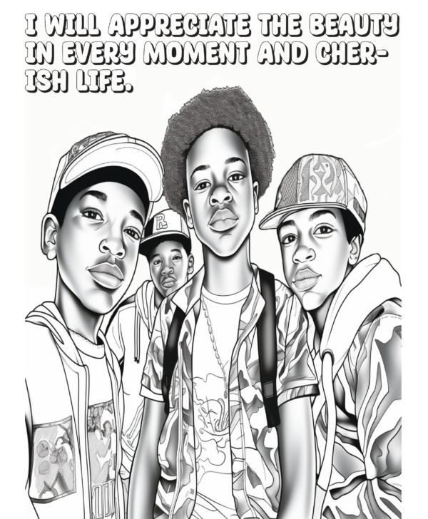 Proverb Affirmation Coloring Book for Boys: Book 1-Vol 3 - Image 9