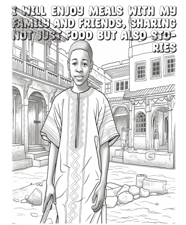 Proverb Affirmation Coloring Book for Boys: Book 1-Vol 3 - Image 6