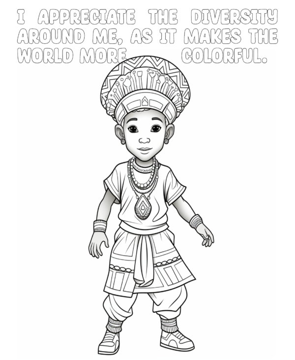 Proverb Affirmation Coloring Book for Boys: Book 1-Vol 4 - Image 6