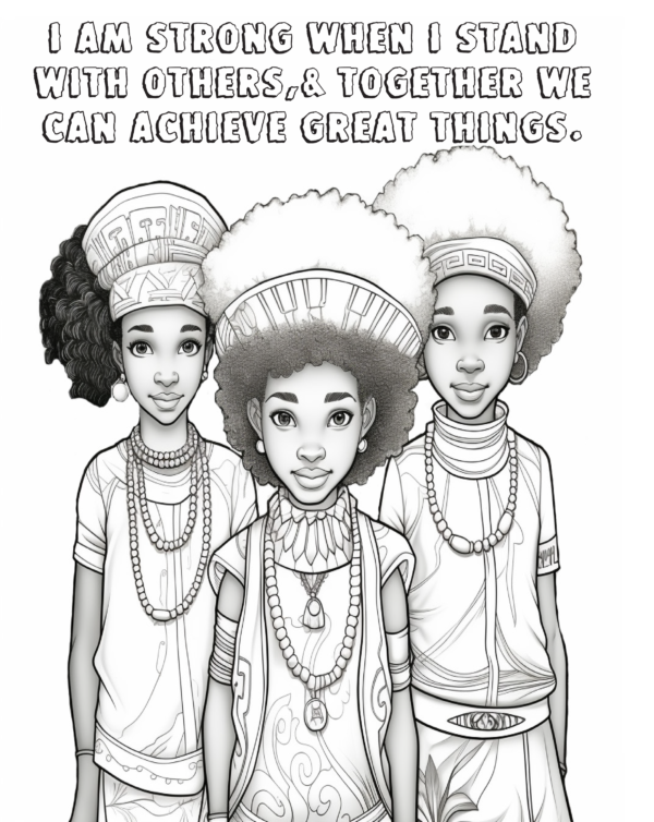 Proverb Affirmation Coloring Book for Girls: Book 1-Vol 1 - Image 8