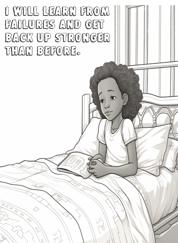 Proverb Affirmation Coloring Book for Girls: Book 1-Vol 3 - Image 9