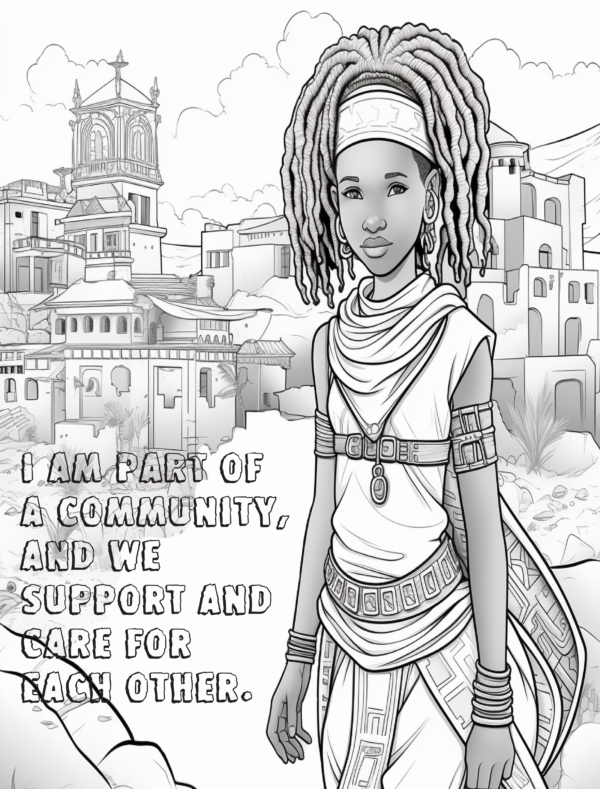 Proverb Affirmation Coloring Book for Girls: Book 1-Vol 3 - Image 7