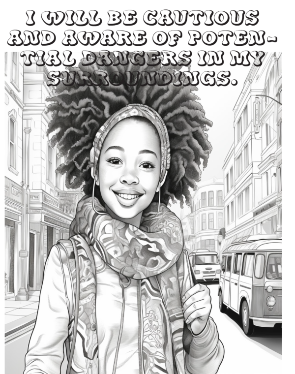 Proverb Affirmation Coloring Book for Girls: Book 1-Vol 6 - Image 8