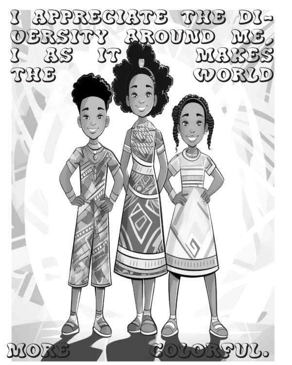 Proverb Affirmation Coloring Book for Girls: Book 1-Vol 6 - Image 6